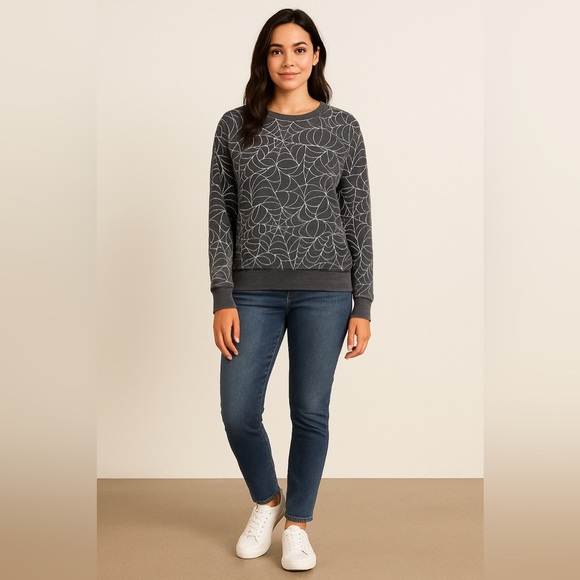 π€ Grayson/Threads Spiderweb Graphic Sweatshirt β Size XL - Picture 1 of 3